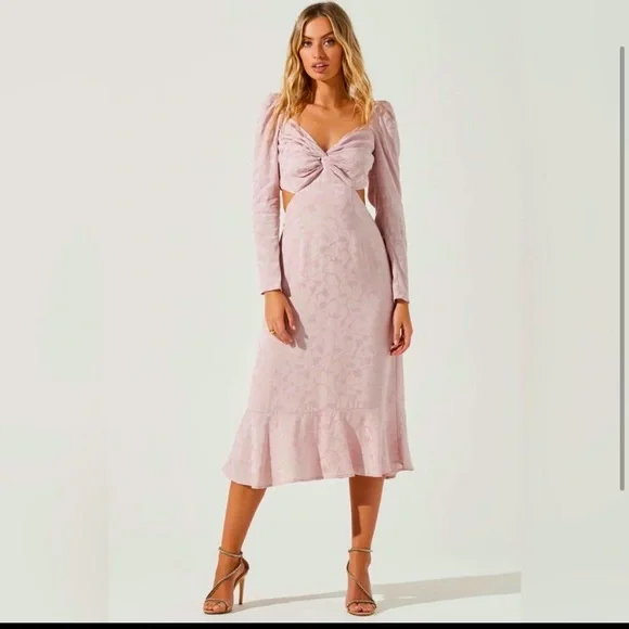 midi dress dress crinkle kombinasi knit import Francis Knit Combo Midi Dress – ET OCHS